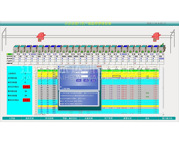 鹤壁全自动龙门生产线监控管理系统
